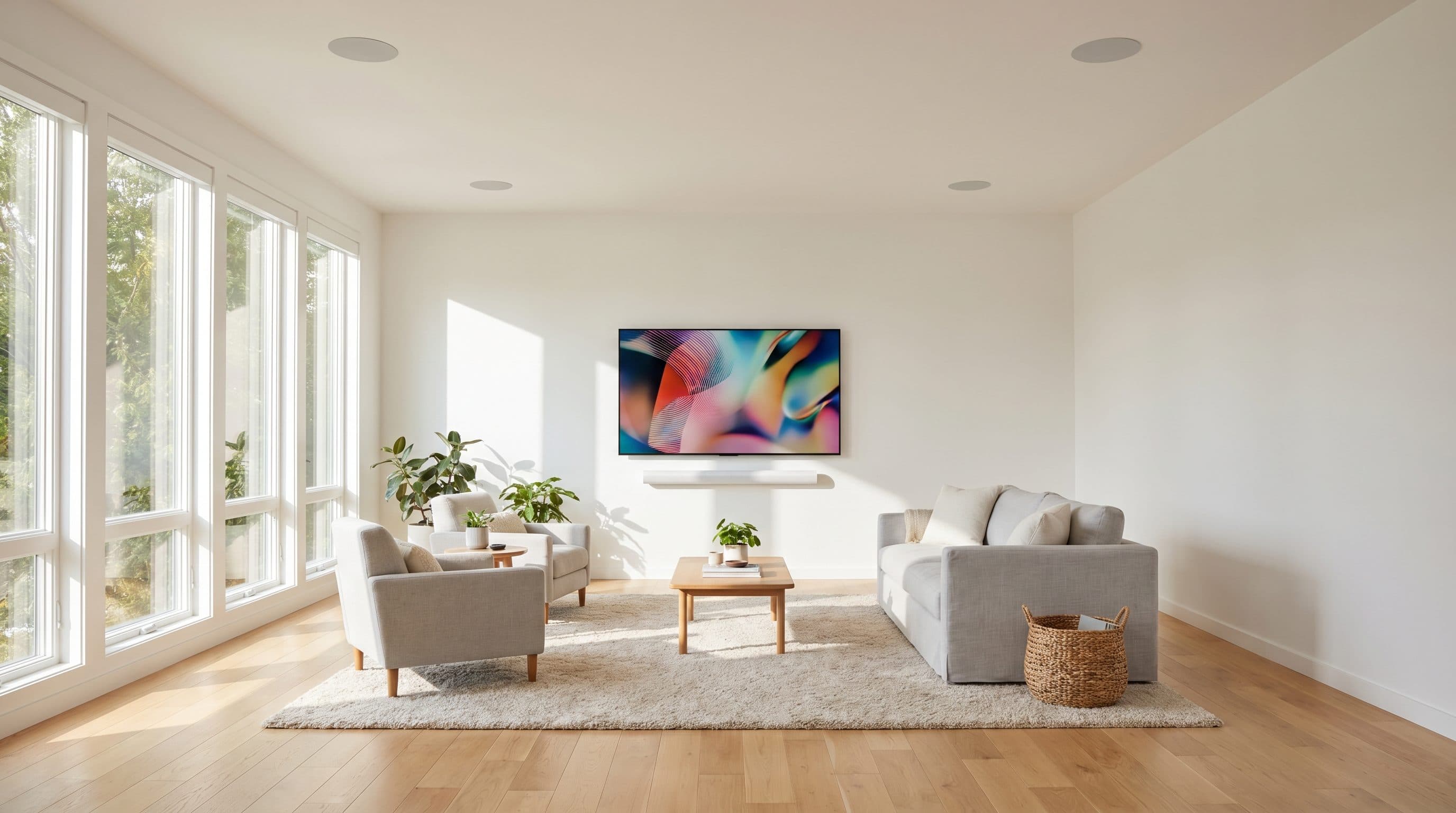 Sonos integrated living room install near Rockwall TX