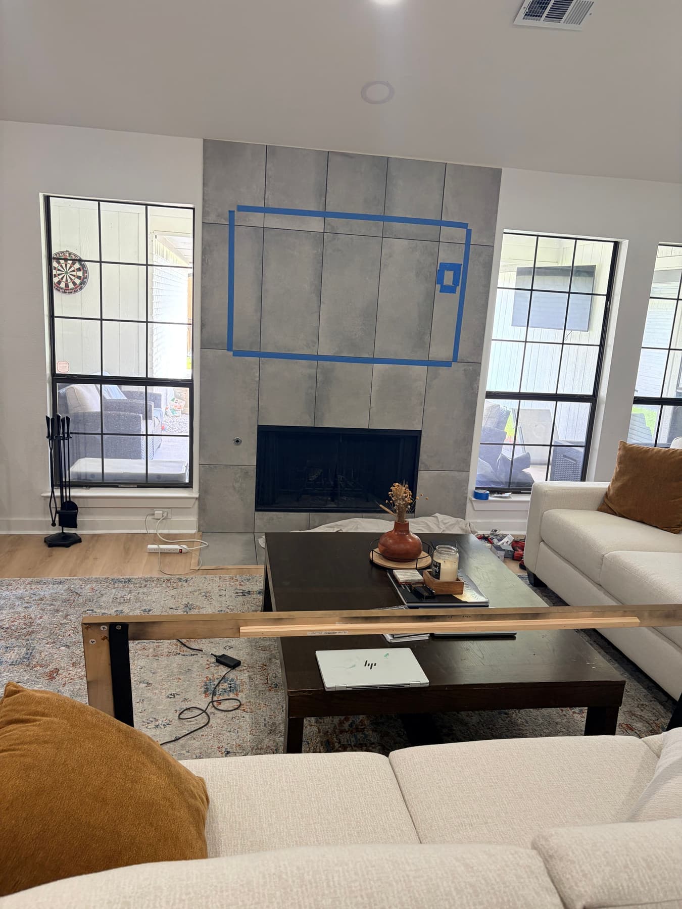 Before: Frame TV Taped Out