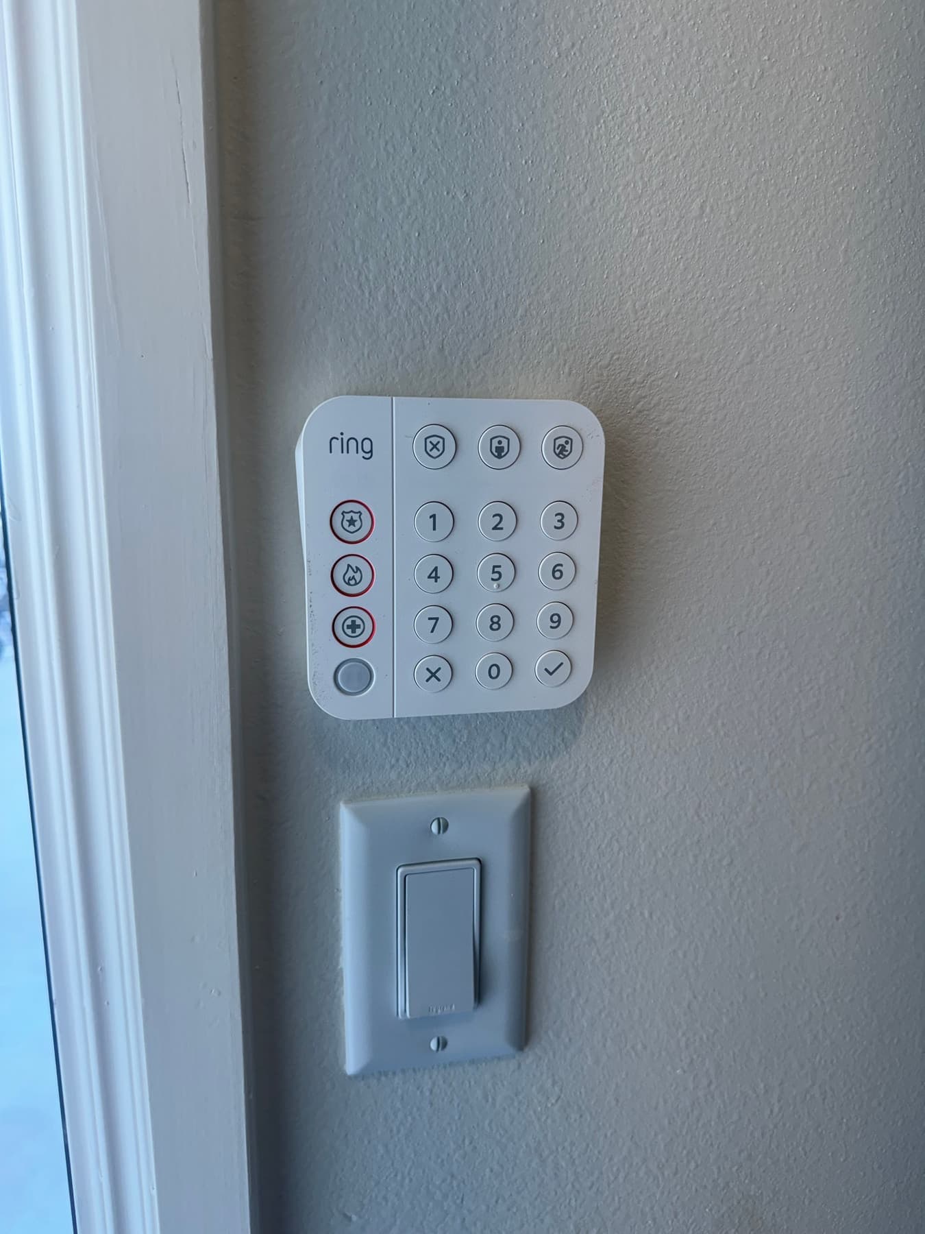 Ring Alarm Keypad at the Door