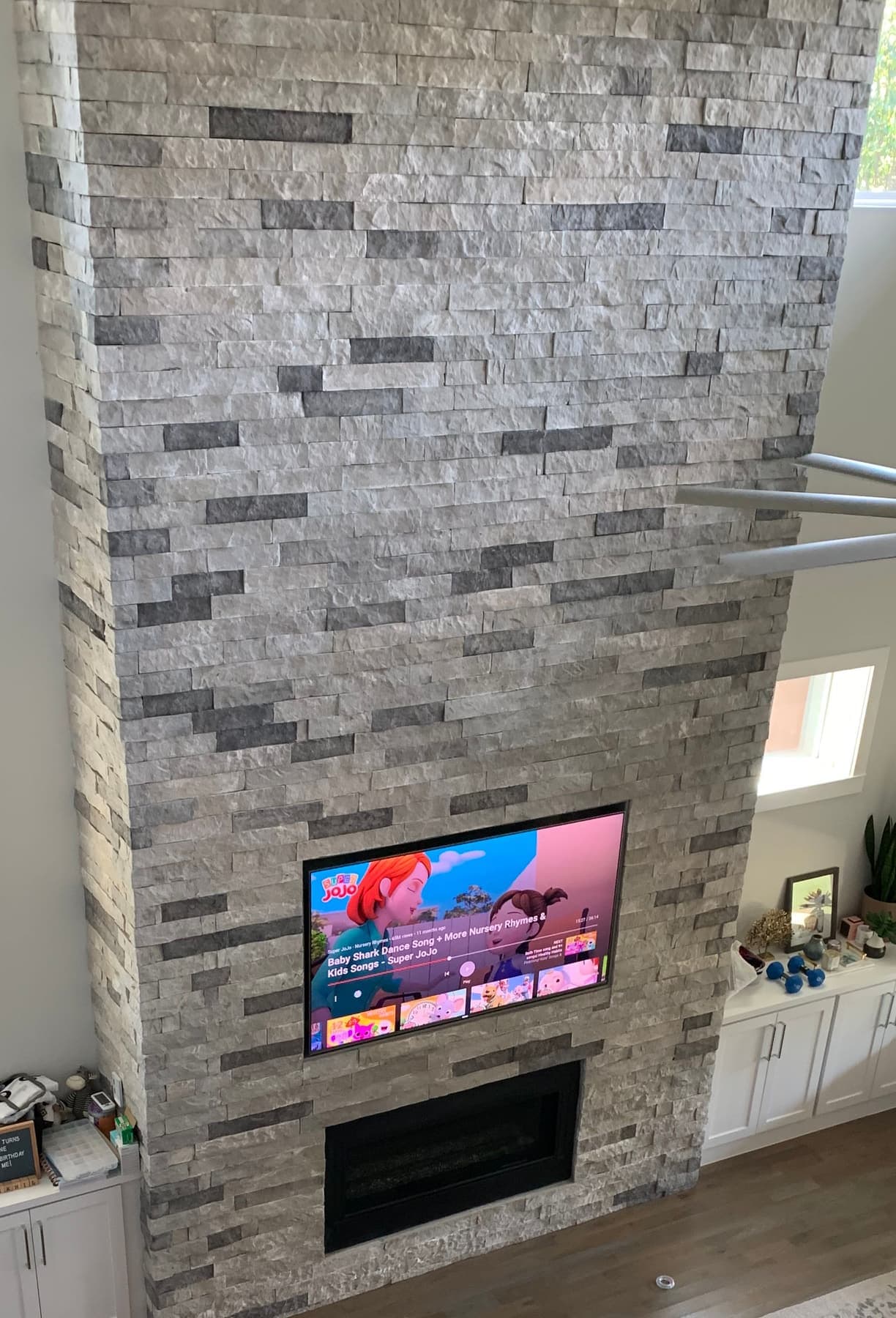 Two-Story Stacked Stone