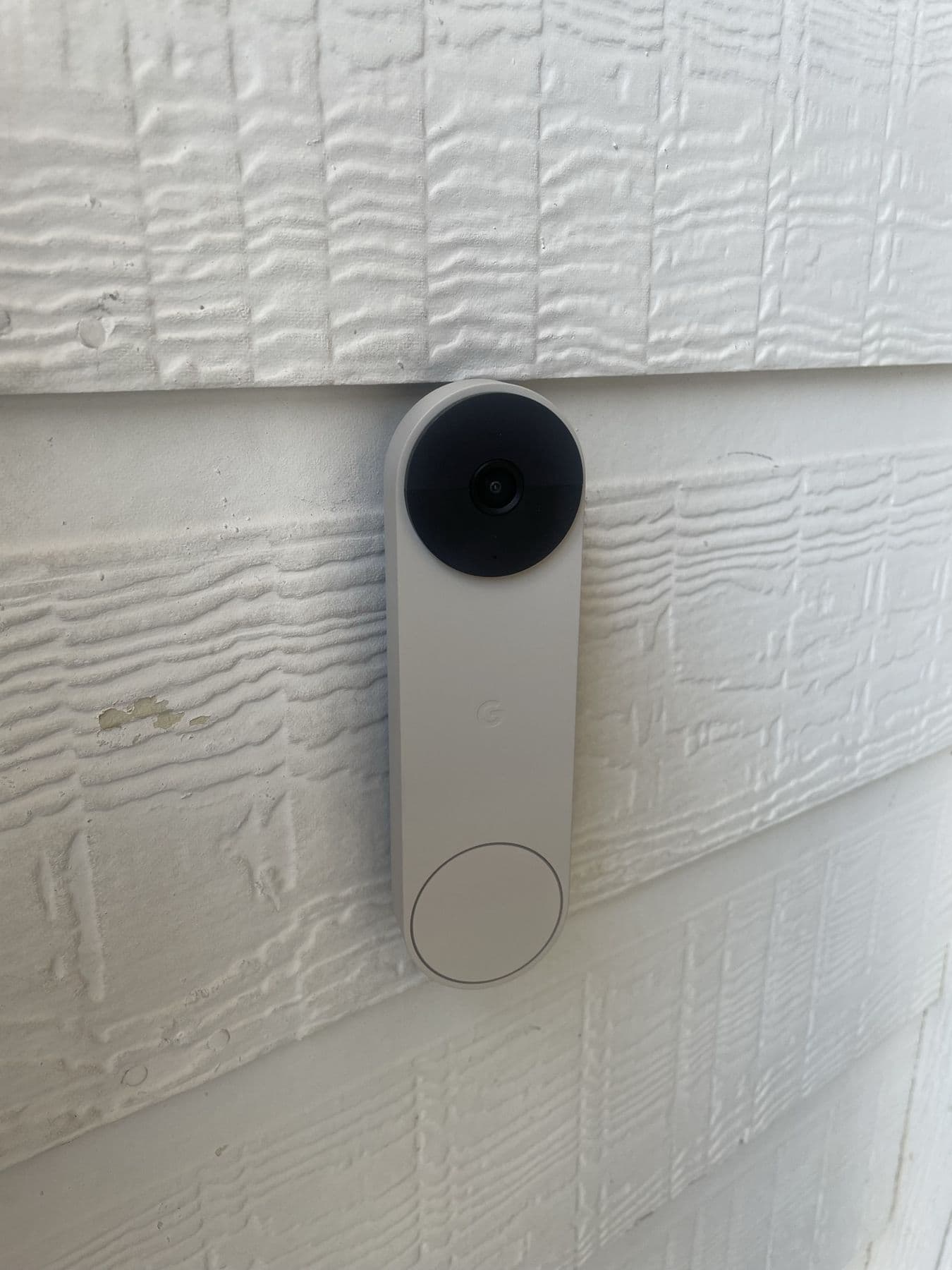 Nest doorbell installation at a DFW home